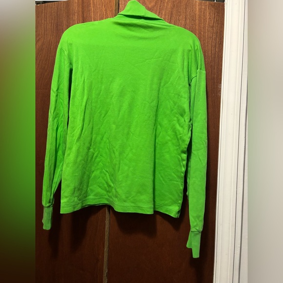 Women's 'Team Arctic' Green Turtleneck Sweater - Picture 7 of 7